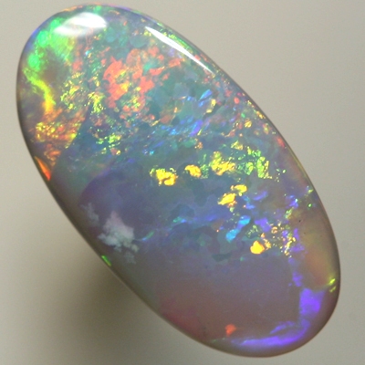 SOLID SEMI BLACK OPAL Flame pattern of neon reds SEE VIDEO